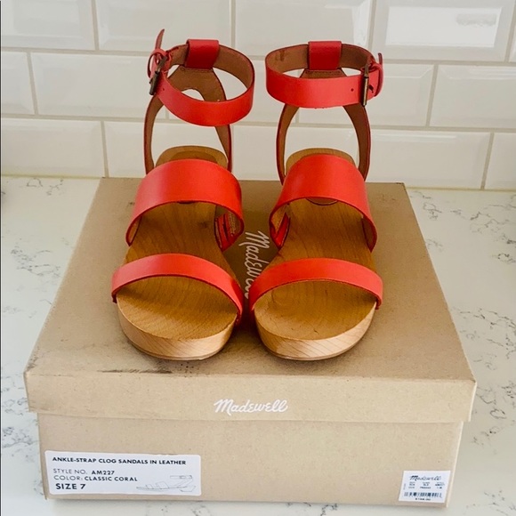 Madewell Coral Color The Jodi Clog - Picture 3 of 16
